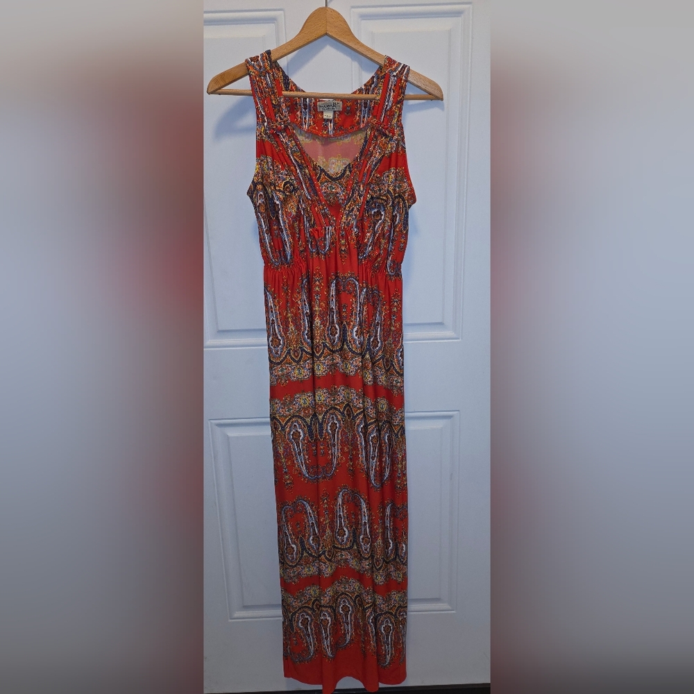 ONE WORLD Red Maxi Dress